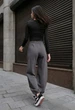 Жіночі спортивні штани Staff yea dark gray XXS - изображение 3