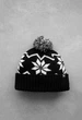 Шапка Staff black & white pattern pompon One Size - изображение 1