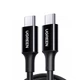 Кабель USB 2.0 Type-C M-M, 1 м, 100W Чорний, US300 UGREEN - зображення 1