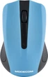 Мышка Modecom MC-WM9, беспроводная, 2кн., 1200dpi, нано ресивер черная-синяя - изображение 1