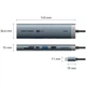 Док-станція USB3.2 Type-C --> HDMI/USB3.0/USB2.0/RJ45/SD/TF/PD 100W Hub 8-in-1 Vention - изображение 2