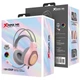 Ігрова гарнітура XTRIKE ME GH-515, USB+3.5мм, 7 режимів RGB, кабель 2м, рожева - зображення 5