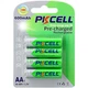 Акумулятор AA 600mAh, 1.2V Ni-MH, RTU rechargeable battery, PKCELL, 4pcs/card - изображение 1