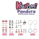 Подарочный детский набор для плетения браслетов Pandora Kuromi 730 в сумочке-творческой набор для девочки - изображение 4