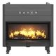 Стальная каминная топка SAVEN Balance Up Black 110х50 ECO 15 кВт с гильотиной (черный шамот) - изображение 1