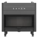 Стальная каминная топка SAVEN Balance Up Black 110х50 ECO 15 кВт с гильотиной (черный шамот) - изображение 5