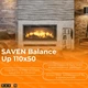 Стальная каминная топка SAVEN Balance Up Black 110х50 ECO 15 кВт с гильотиной (черный шамот) - изображение 8
