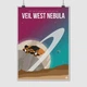 Постер Элита, Elite:Dangerous, Veil West Nebula, постер для геймера, космический корабль, sci-fi, A3 42×30 см (id3341) - изображение 1