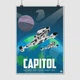 Постер Элита, Elite:Dangerous, Empire Capitol, постер для геймера, космический корабль, sci-fi, A3 42×30 см (id3331) - изображение 1