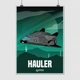 Постер Элита, Elite:Dangerous, Hauler, постер для геймера, космический корабль, sci-fi, A3 42×30 см (id3337) - изображение 1