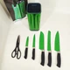 Набір ножів Edenberg EB-11027 7 предметів Green - зображення 3