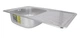 Мойка для кухни врезная Brinex 7848 Satin 0,8 мм с крылом, нержавеющая сталь, универсальная, 780 мм, BRIN7848SAT08 - изображение 3