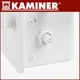 Электрический стеклянный конвектор Zelva Kaminer 26573 White напольный обогреватель 2.5 кВт терморегулятор и LED дисплей управление через Wi-Fi и пультом - изображение 6