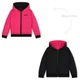 Двостороння куртка DKNY, арт. 60202, pink/black, 138 см, розмір 10 - изображение 1