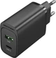 Зарядний пристрій Vention 2xUSB 38W (USB-C+USB-A) PD+QC3.0 Чорний (FBIB0-EU) - зображення 1