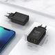 Зарядний пристрій Vention 2xUSB 38W (USB-C+USB-A) PD+QC3.0 Чорний (FBIB0-EU) - зображення 2