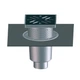 Дворовий трап Hutterer&Lechner HL616HL/1 вертикальний з бітумним полотном, 240х240/226х226мм - зображення 1