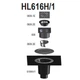 Дворовий трап Hutterer&Lechner HL616H/1 вертикальний з бітумним полотном, 240х240/226х226мм - изображение 2
