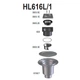 Дворовий трап Hutterer&Lechner HL616L/1 вертикальний з обтискним фланцем - зображення 2