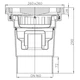Дворовий трап Hutterer&Lechner HL606.1W/5 серії Perfekt DN160 вертикальний 260х260/226х226мм чавун - зображення 3