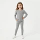 Детский серый лонгслив в рубчик для девочки 116 см (5-6Y) Primark - изображение 1