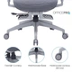 Офісне крісло OfficePro Skyline OC750-G-DG-DG (OC750-G-DG-DG) - зображення 6