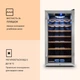 Винный шкаф KLARSTEIN Vinamour 26 Uno LED нержавеющая сталь 88 л Стальной (10028491) - изображение 2