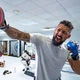 Рукавички для MMA GRAPPLING GLOVES REX T6 PLUS Чорний, Синій, Білий L (GGR-T6U L) - зображення 6