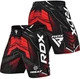 Шорти RDX MMA SHORTS IMMAF-1 Чорний, Червоний XXL (MSS-IMF-1R XXL) - зображення 5