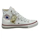 Кеди Converse All Star White Hi 38 ( білі високі) - изображение 2