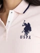 Женское платье-поло U.S. Polo Assn. Triple Crown премиум-хлопок Ice Blush M розовое - изображение 2