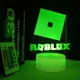 Roblox ночник 3D Led-лампа Роблокс 20см акриловая с 7 цветами подсветки, сенсорное и дистанционное управление R20 - изображение 7