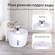 Питний фонтан для для домашніх тварин Els Pet 2,5L з LED-підсвіткою - зображення 4