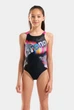 Купальник для дівчаток Arena LIT LOGO SWIMSUIT V BACK L 010690-590 6 116 см Чорний - зображення 1