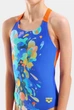 Купальник для дівчаток Arena PAINTING SWIMSUIT V BACK 010744-830 10 140 см Синій - зображення 2