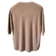 Женский джемпер-американка ажурная XL-2XL мокко - изображение 3