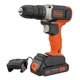 Дриль-шурупокрут акумуляторна BLACK+DECKER, 18 В/1,5 Ач Li-ion, 1-но швидкісний, акумулятор, 37 Нм, 0-600 об/хв., патрон 1-10 мм, - изображение 3
