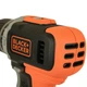 Дриль-шурупокрут акумуляторний BLACK+DECKER, ударний, 18 В, 45 Нм, 2-ох швидкісна 0-360/0-1400 об/хв, 21000 уд/хв, патрон 1-10 мм, - изображение 8