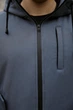 Мужская куртка Intruder Softshell удлиненная с защитой горла водоотталкивающая с капюшоном и с 4 карманами серая/3XL - изображение 6