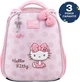 Рюкзак школьный Kite 555S Hello Kitty для девочки Розовый 36.5x27x15.5см 14 л Ортопедический каркасный 1-4 класс (HK26-555S-2) - изображение 2