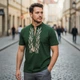 Футболка вышиванка мужская Колосья XL Хаки - изображение 1