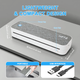 Портативний Bluetooth термопринтер A4 HZTZ A4XR 203dpi + чохол + 2 рулони термо паперу + 5 листів паперу для трансферу тату Зелений - зображення 6