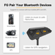 Мотогарнітура FreedConn FG Bluetooth 5.0, мотоінтерком до 1000 м, 10 райдерів - зображення 3