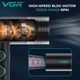 Фен профессиональный VGR V-401 RED, 40 уровней обдува 70000 - 110000 RPM, 40 уровней температуры 60°C - 100°C, 3 насадки - изображение 5