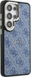 Etui plecki Guess 4G Embossed Ring MagSafe do Samsung Galaxy S26 Ultra Blue (3666339613235) - obraz 4