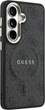Etui plecki Guess 4G Embossed Ring MagSafe do Samsung Galaxy S26 Plus Black (3666339613167) - obraz 4