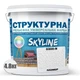 Краска цветная СТРУКТУРНАЯ Skyline 0300-N Пломбир 4,8 кг - изображение 2