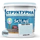 Краска цветная СТРУКТУРНАЯ Skyline 0507-B20G Фреш Айс 24 кг - изображение 2