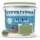 Краска цветная СТРУКТУРНАЯ Skyline 3030-G40Y Оливковый 16 кг - изображение 2