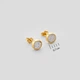 Серебряные серьги с позолотой Minimal 2373-50пБ - изображение 5